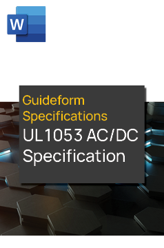 Guideform specification for UL1053 word document