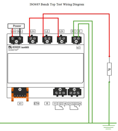 ISO 685 Bench top test wiring diagram